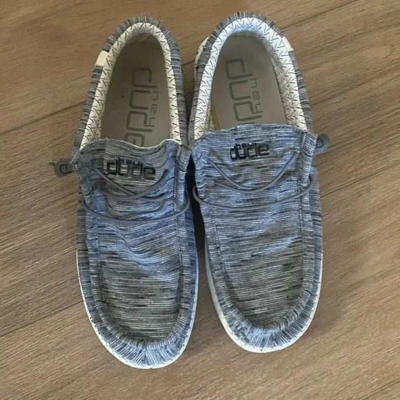 Hey Dude Shoes Hey Dude Wally Stretch Fleece Stone White Sz1